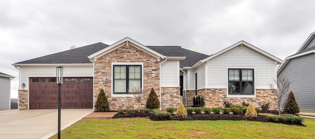 Front view of ranch style home in Summer Grove Community