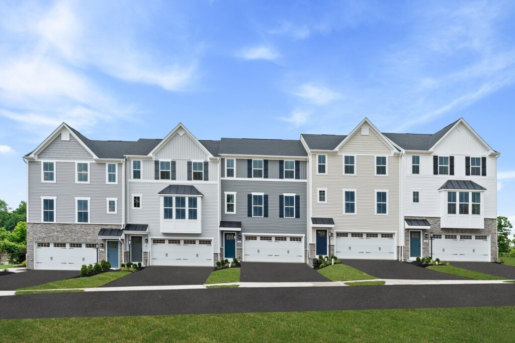 Beautiful New Multi-Level Townhomes in Neutrals & White at Greenwood Village | Pittsburgh New Home Connection