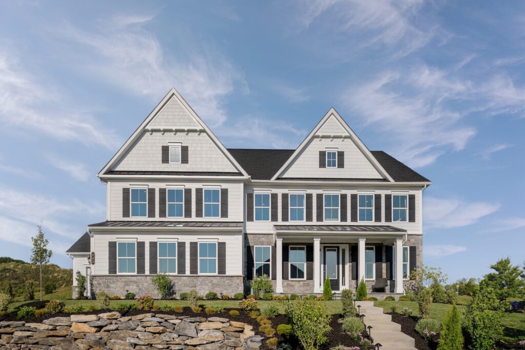 Stunning Multi-Story Luxury Home with Neutral-Tone Exterior, Santorini Model at Pinewood | Pittsburgh New Home Connection